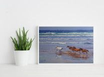 Painting “Horses by the ocean”-2