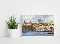 Painting “ Panorama, Prague”-2