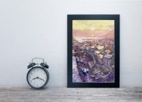 Картина “Стейтес, барвистий захід сонця”-4