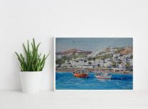 Картина “Миконос, лодки. Греция”-2