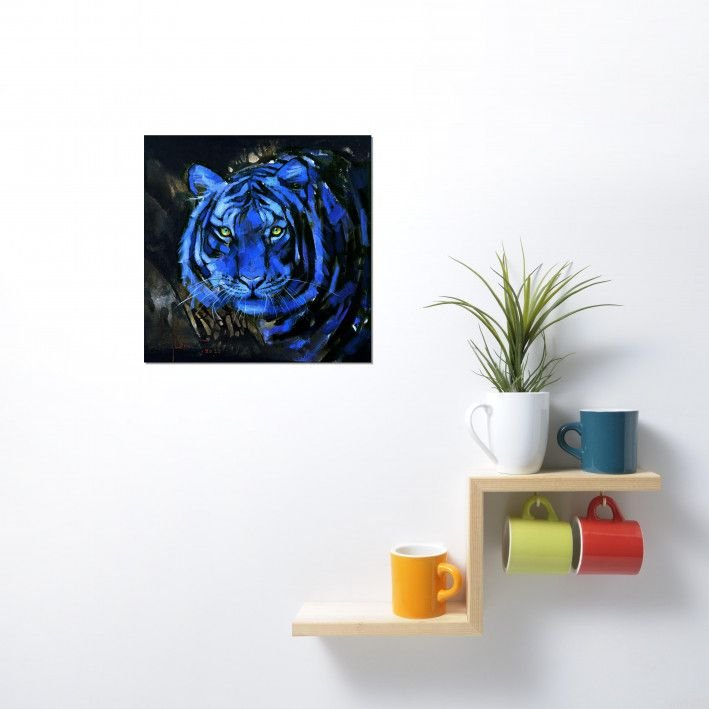 Картина “The blue tiger”-3