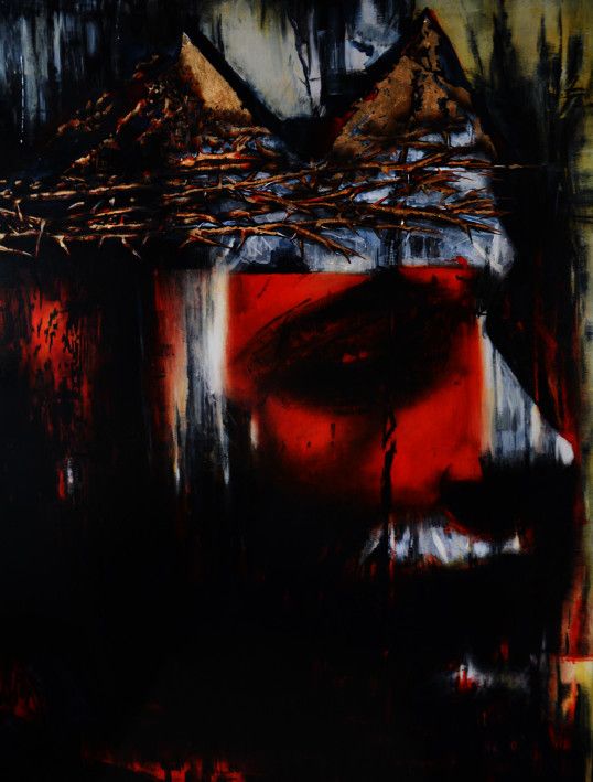 Painting “The crown - a crown of thorns”-24