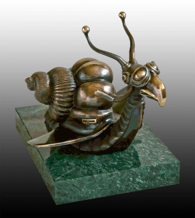 Скульптура «Народжений повзати полетить», бронза. Скульптор Циділін Анатолій. Купити скульптуру