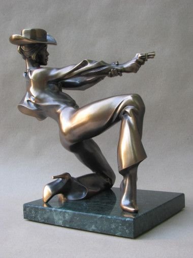 Sculpture «Toughie», bronze, metal, stone. Скульптор Vasylchenko Andrii. Buy sculpture