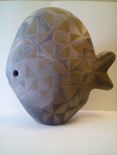 Скульптура «Рыбка 4», керамика. Скульптор Пелих Сергей. Купить скульптуру