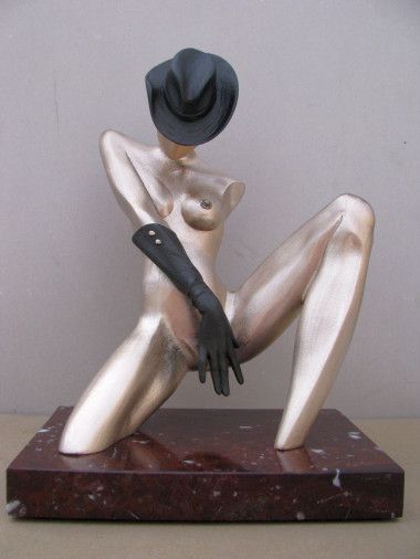 Sculpture «Night dance», bronze, mixed media. Скульптор Vasylchenko Andrii. Buy sculpture