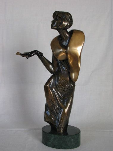 Sculpture «Prepaid expense», bronze, marble. Скульптор Vasylchenko Andrii. Buy sculpture