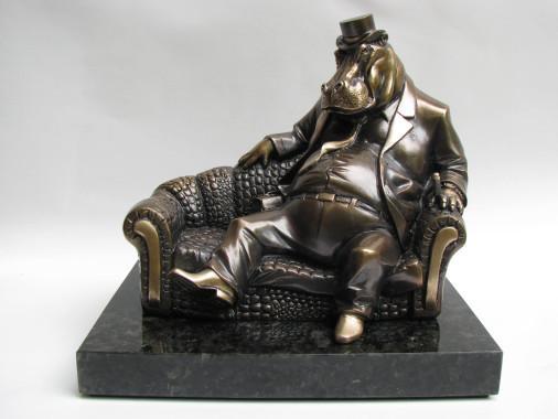 Sculpture «Mr Minister», bronze, stone. Sculptor Vasylchenko Andrii. Buy sculpture