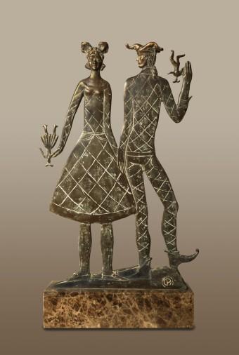Скульптура «Карнавал III», бронза. Скульптор Рубан Александра. Купить скульптуру