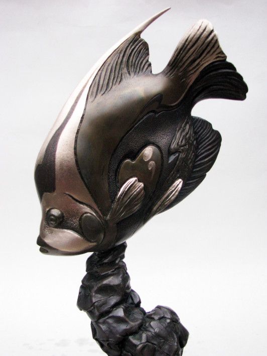 Sculpture “Gold fish”-4