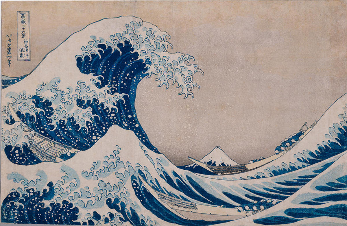 Картина Кацусика Хокусай - Большая волна в Канагаве