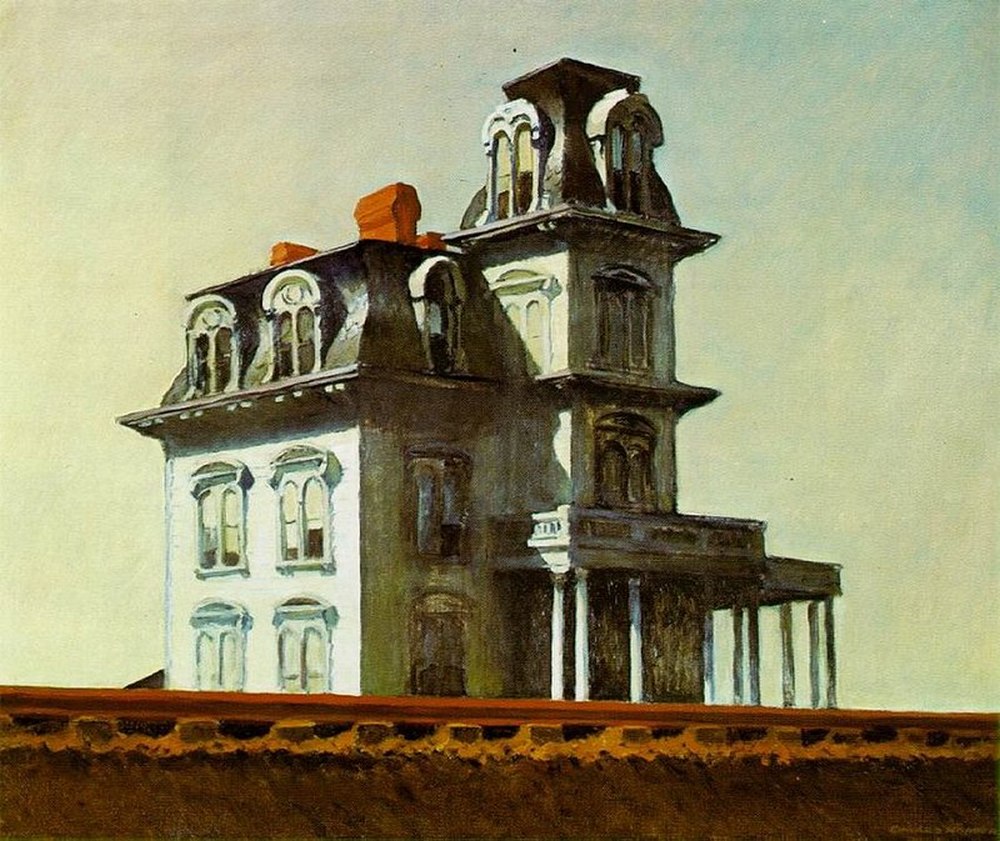 Картина Эдварда Хоппера - Дом у железной дороги