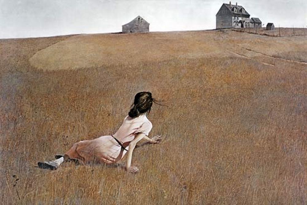 Andrew Wyeth's painting - The World of Christine
